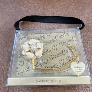 Gold and Cream Handbag Hanger